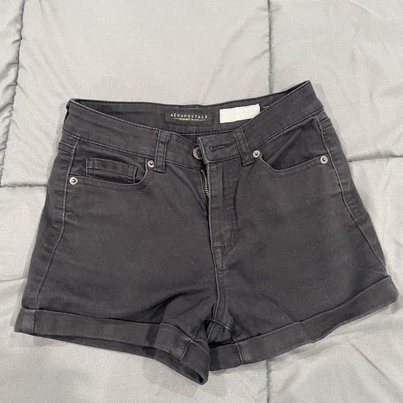Aeropostale Pants - AERO Black High Waisted Shorts